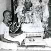 Ghanashyam in his closet temple in Vrindavan