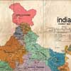 India map was carried by author while travelling in India